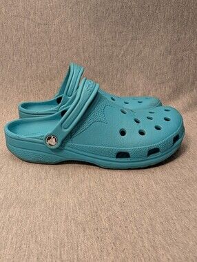 Crocs Classic Clogs Sandals W8-9 M6-7 Teal Green